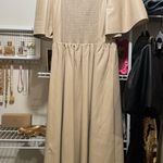 THML Tan Leather Dress Photo 1