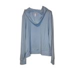 Rhoback Women's Sweatshirt Tempo Performance Hoodie Crop Pullover Blue Medium Photo 6