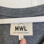 Madewell MWL Breeze Drawstring Romper Gray Small Lounge Comfort Heather Zinc Photo 5