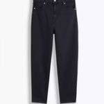 Levi's NWT  High Waisted Mom Jeans Flash Black 32X27 Photo 3