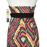 XOXO NWT Y2K‎  M Babydoll Dress Wide Belt Halter Top Stretch Tunic Made In USA Photo 0