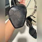 YSL Yves Saint Laurent opyum leather Black Sculptural Heel Sandals Photo 8