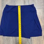 IBKUL Womens Solid Royal Blue Athletic Skort Pockets Medium Photo 4