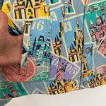  Castles of Disney Parks D23 Postage Stamps Denim Jacket Size L NEW Photo 5