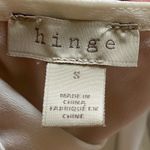 Hinge White Triple Tie Back Blouse Size Small Peplum Chic Photo 6