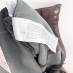 ZARA Brown Faux Leather Split Hem Trousers Photo 5