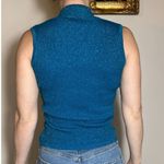 Cache Stunning Vintage Deadstock Y2K  Blue Sequin Top Size XS Photo 3