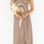 Show Me Your Mumu Jess Ruffle Midi Dress in Dune Chiffon Photo 0
