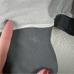 Lululemon Grey Striped Long Sleeve Hooded Top Photo 3