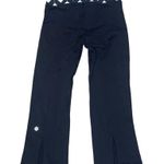 Lululemon Elastic Waist Wide Leg Groove Capri Leggings Black Women’s Sz 2 Photo 2