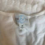 Jun & Ivy Francescas ‎ Ivory V Neck Tie Front Long Sleeve Casual Top Size M Photo 2