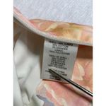 Rebecca Taylor Floral Cropped Top Crossover Back Sleeveless Peach Ivory Size 6 Photo 6