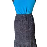 Coach Tiered Snap Aline Midi Skirt Sz.0 Stretch Waist - Dots Black Multicolor Photo 13