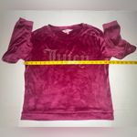 Juicy Couture Juicy Couture Sleepwear Top Girls Size Small Purple Velour Rhinestone Cropped Photo 4