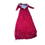 Marchesa Notte Red Velvet Sequin Evening Gown Photo 9
