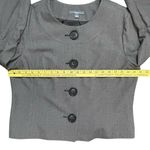 Apt. 9  Blazer Womens 16 Gray Button Up Lined 3/4 Bell Sleeve Office Chic EUC Photo 13