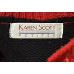 Karen Scott Rare Vintage‎ 80s Duck / Heart Cardigan Sweater Teacher Crochet Knit Whimsical M Photo 5