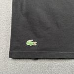 Lacoste Sleepwear Shirt Mens XL Black Henley Short Sleeve Crocodile Logo Lounge Photo 5