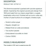 Lacoste made in Peru slim fit polo mini dress in fuchsia Photo 8