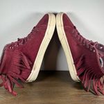 Vans SK8 Hi Moc Fringe Maroon Suede Women's Shoes size 8.5 Photo 4