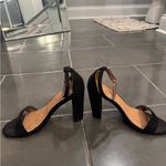 Lulu's Classic Black Ankle Strap Heels Size 9 Photo 2