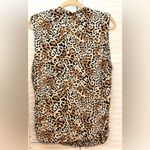 Maurice's  Plus Size 1X Double Layer Animal Mock Neck Tank Top Photo 3