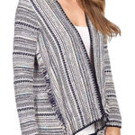 Lucky Brand NWT  Open Front Fringe‎ Trim Multicolor Knit Cardigan Sweater Size 3X Photo 0