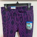 Columbia  Weekend Adventure Norwood 7/8 Leggings Purple Black Aztec Print Small Photo 4