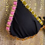 Lila Rose Lily Rose Paradise Black Pink Orange Yellow Gold Plated Chain Triangle Bikini To Photo 2