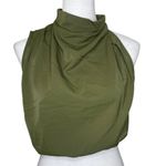 PRETTYGARDEN Satin Sleeveless Mock Neck Crop Top Size 4-6 Summer Event Photo 2