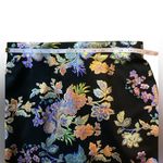 ECI  New York Women’s Silk Like Multi Colored Asian Floral Skirt  Size M Photo 4