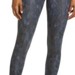 Spanx Booty Boost 7/8 Blue/Black Snakeskin Leggings Photo 0