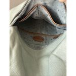 Fossil  Explorer Flap Foldover Hobo Light blue Leather Slouch Shoulder Bag Photo 12