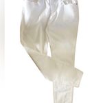 Eileen Fisher Slim Straight Mid Rise Organic Cotton Jean 10X30 White Stretch Photo 2