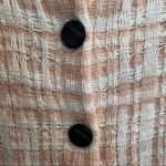 Anthropologie  Knitted & Knotted Women’s XSmall Pink Ivory Cardigan Sweater Shirt Photo 2