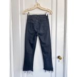 MOTHER Denim MOTHER • The Insider Crop Two Step Fray jeans ankle Not Guilty black flare Photo 11