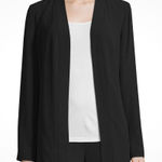 Eileen Fisher  Silk Georgette Crepe Kimono Long light cardigan Jacket in Black L Photo 0