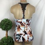 Gottex Profile Sport Print Racerback Tankini Swim Bathing Suit Top 34D Black Size undefined Photo 1