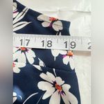 Fortune + Ivy White and Blue Sleeveless Camisole with Cut Out Design Photo 4