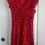 SheIn Red Ruffled Tiered Sundress Photo 0