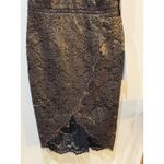Adrianna Papell  Women's Foil Floral Lace Halter Dress Size 14 Sexy Cocktail Photo 5