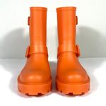 Jimmy Choo NWB Orange Yael Flat Rain Boots Size 36 EU Photo 3
