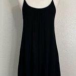 Elan Black Gauze Deep V-neck Back Swim Cover Up Dress, Sz Small Photo 0
