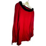 Preston & York Preston &‎ York Silk Blend Red Sweater with Faux Fur Collar nwt Photo 1