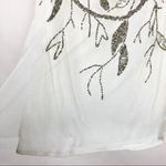 Halogen  Beaded Mesh Tank Top Womens Small Fairy Chic Dressy Elegant Party Glam Photo 4