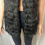 Betsey Johnson  Fringe Western Goth Vest Size S Photo 2