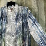 Chico's Chico’s Size 3 Lace FloralTie Dye Cover-Up Over-Piece Photo 3