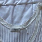 Sandro Paris Womens Size 2 Tank Top Blouse White Striped Viscose Office Business Photo 2