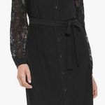 Tommy Hilfiger  Lace Sleeve Jersey Knit Shirt Dress Black 8 Photo 0