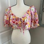 VERO MODA  Floral Crop Top Size large Photo 0